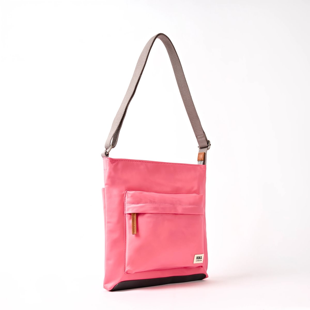 Roka Kennington Crossbody in Pink Lemonade Nylon - Medium at Bibelot Leek
