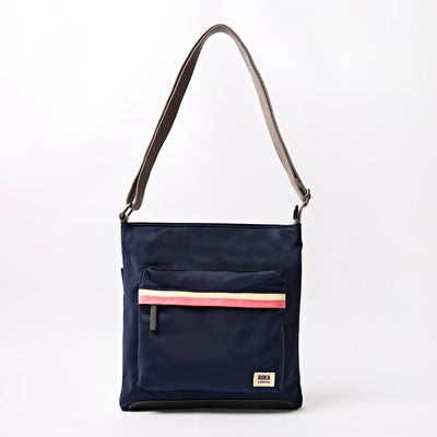 Roka Kennington Crossbody in Midnight Stripe Nylon - Medium at Bibelot Leek 