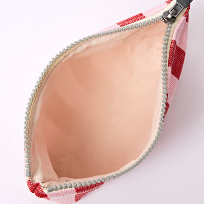 Roka Maida Vale Small Pouch in Strawberry Stripe at Bibelot Leek