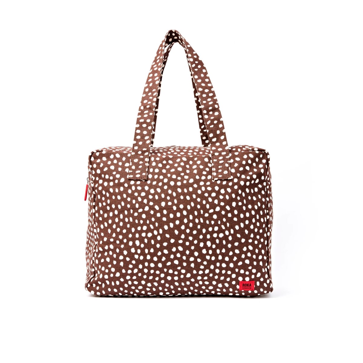 Roka Sloane Shoulder Bag in Brown Spot at Bibelot Leek UK Stockist