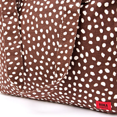 Roka Sloane Shoulder Bag in Brown Spot at Bibelot Leek UK Stockist