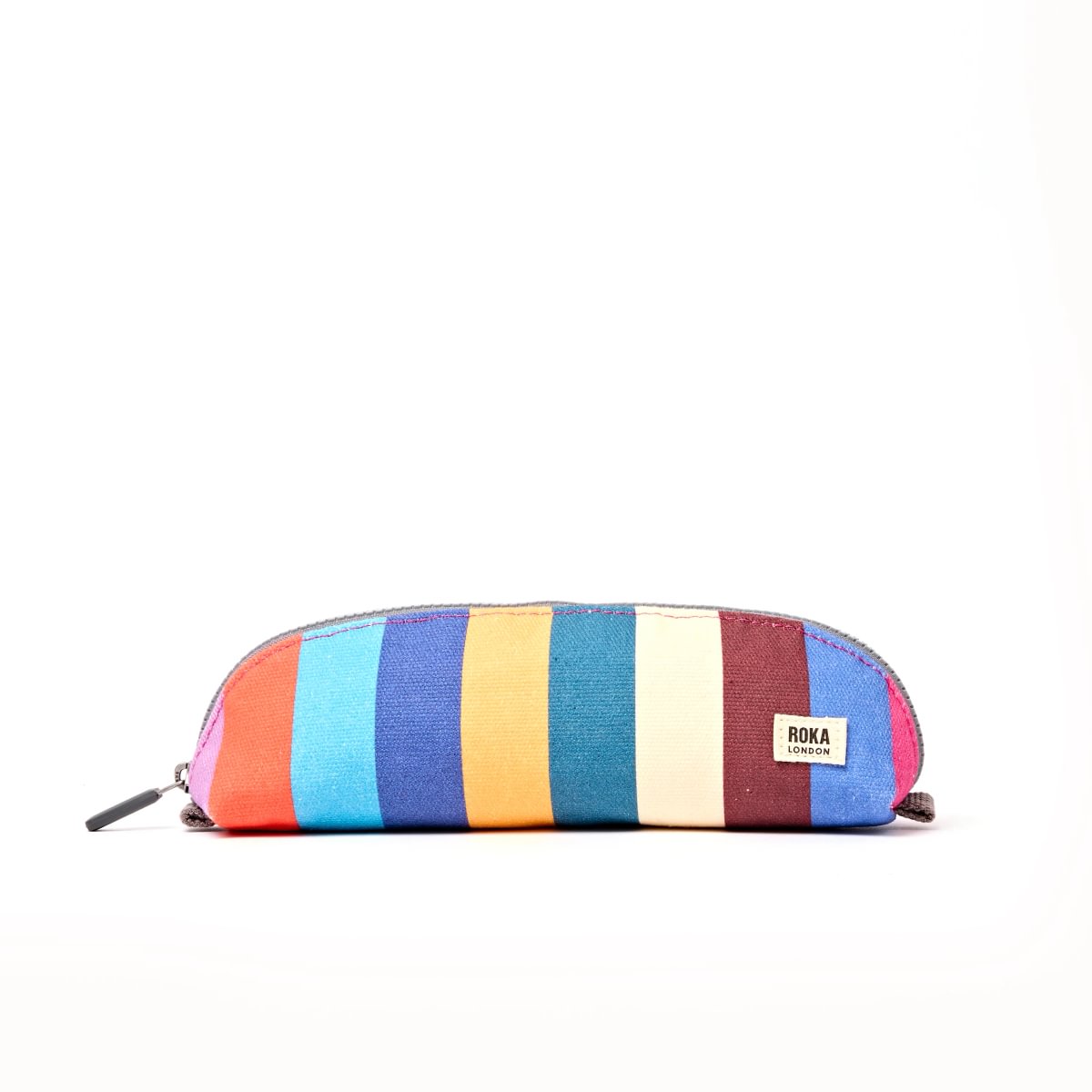 ROKA Tate Pouch in Wide Multi Stripe at Bibelot Leek UK Stockist