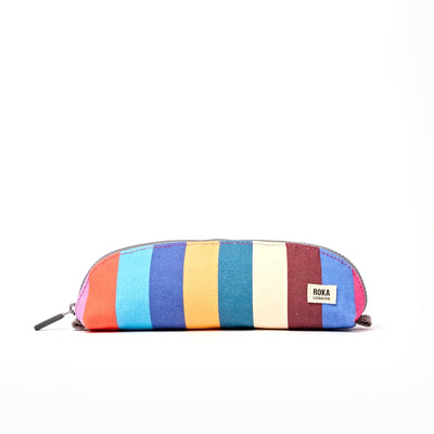 ROKA Tate Pouch in Wide Multi Stripe at Bibelot Leek UK Stockist