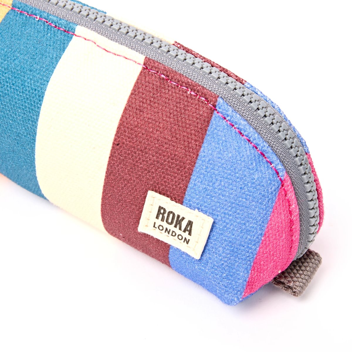ROKA Tate Pouch in Wide Multi Stripe at Bibelot Leek UK Stockist