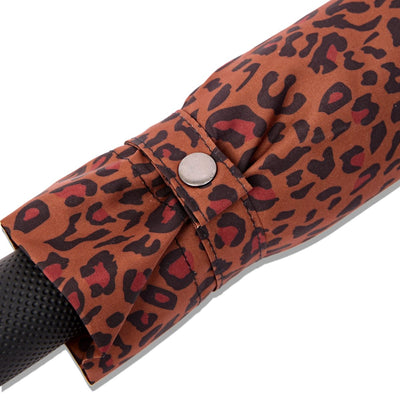 Roka Waterloo Umbrella Sustainable: Brown Mini Leopard at Bibelot Leek UK Stockist