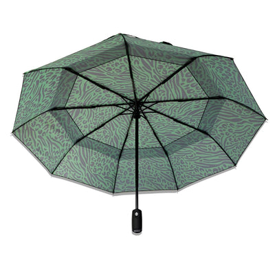 Roka Waterloo Umbrella Sustainable: Mixed Animal Artichoke at Bibelot Leek UK Stockist