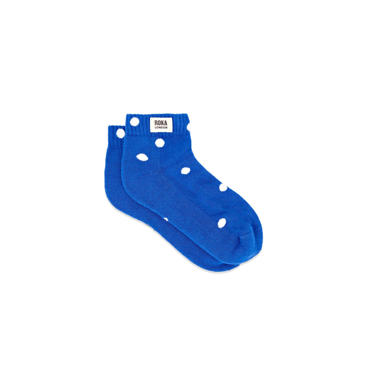 Roka Wembley Ankle Socks for Kids: Malibu Blue Dot at Bibelot Leek