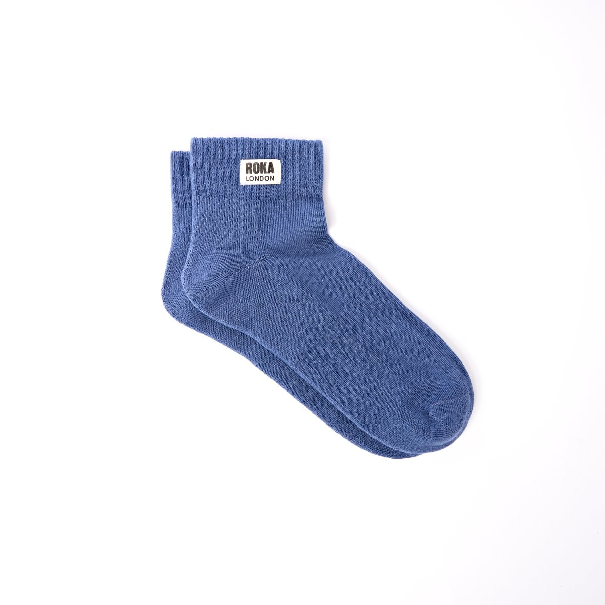 Roka Wembley Ankle Socks for Men: Coastal Blue at Bibelot Leek