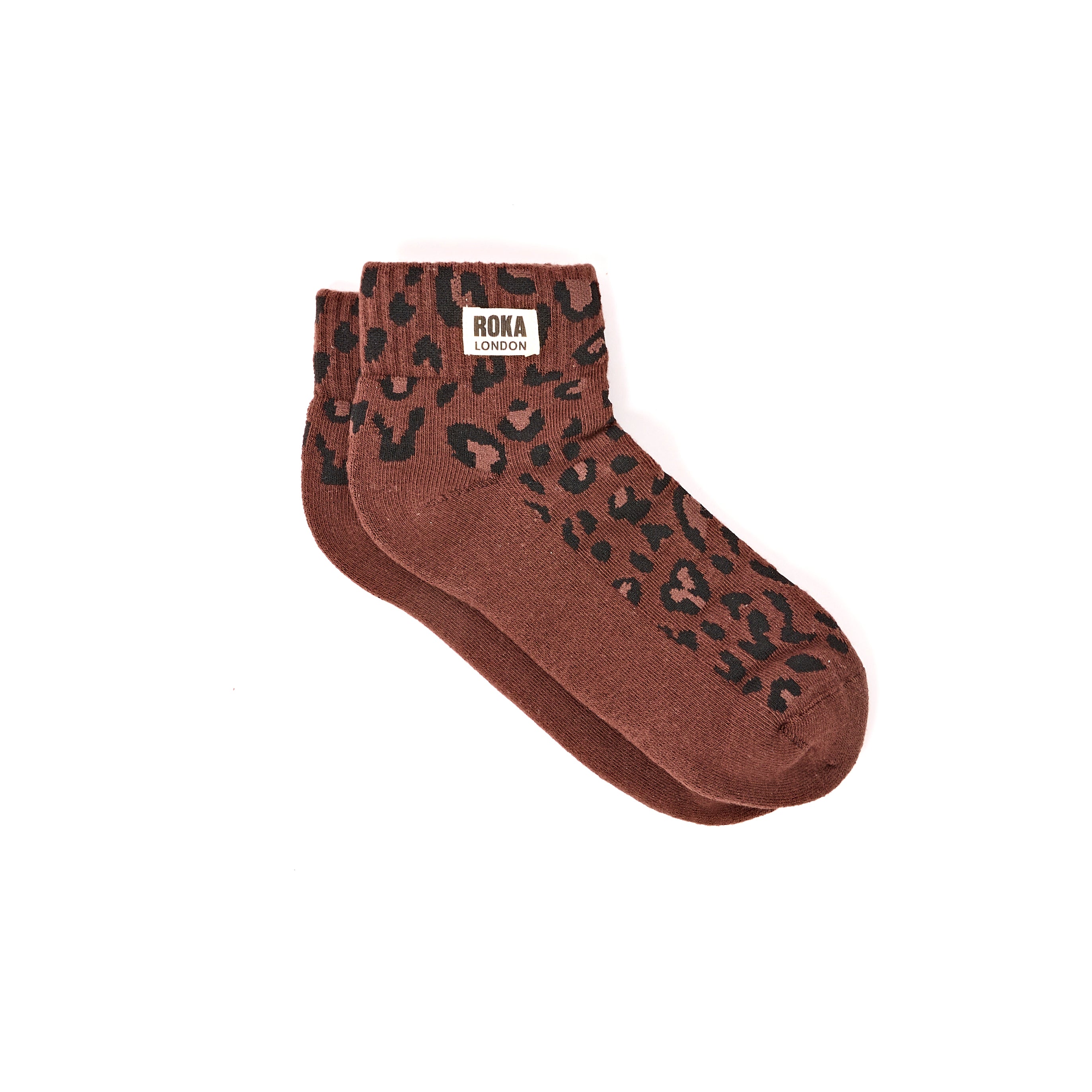 ROKA Wembley Womens socks mini leopard at Bibelot Leek UK Stockist