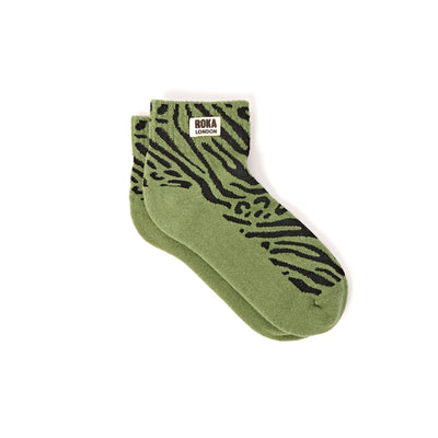 ROKA Wembley Womens socks mixed animal artichoke at Bibelot Leek UK Stockist