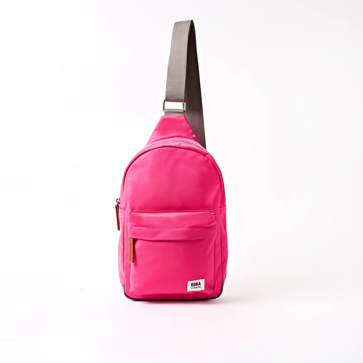 Roka Willesden Sling in Granita Red Nylon - Large Bibelot Leek