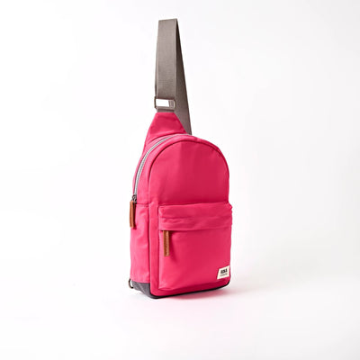 Roka Willesden Sling in Granita Red Nylon - Large Bibelot Leek