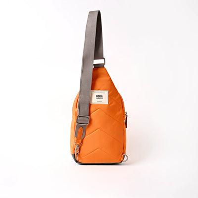 Roka Willesden Sling in Jaffa Orange Nylon - Large Bibelot Leek