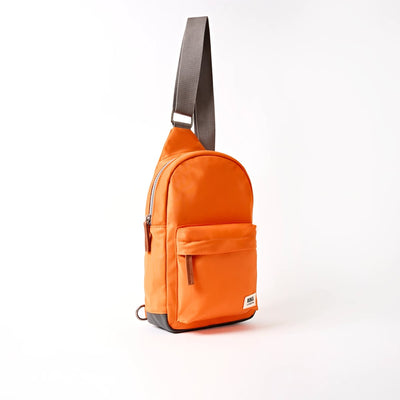 Roka Willesden Sling in Jaffa Orange Nylon - Large Bibelot Leek