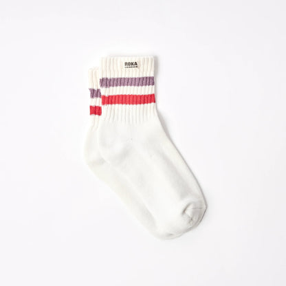 Roka Windsor Stripe Crew Socks for Women bibelot leek staffordshire UK