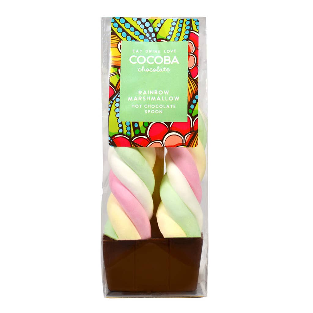 Rainbow Marshmallow Milk Hot Chocolate Spoon