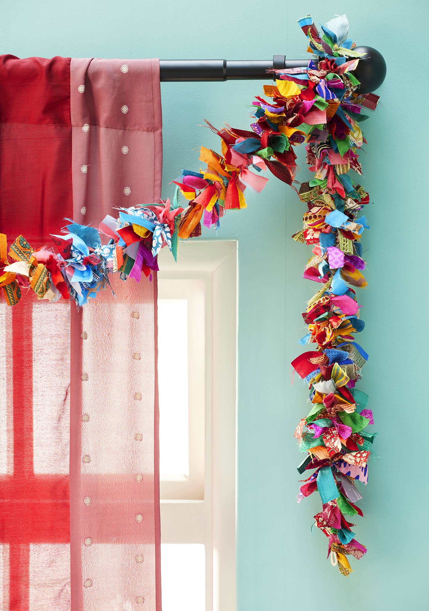 Namaste Fair Trade Recycled Sari Eco Tinsel/Garland - Multi