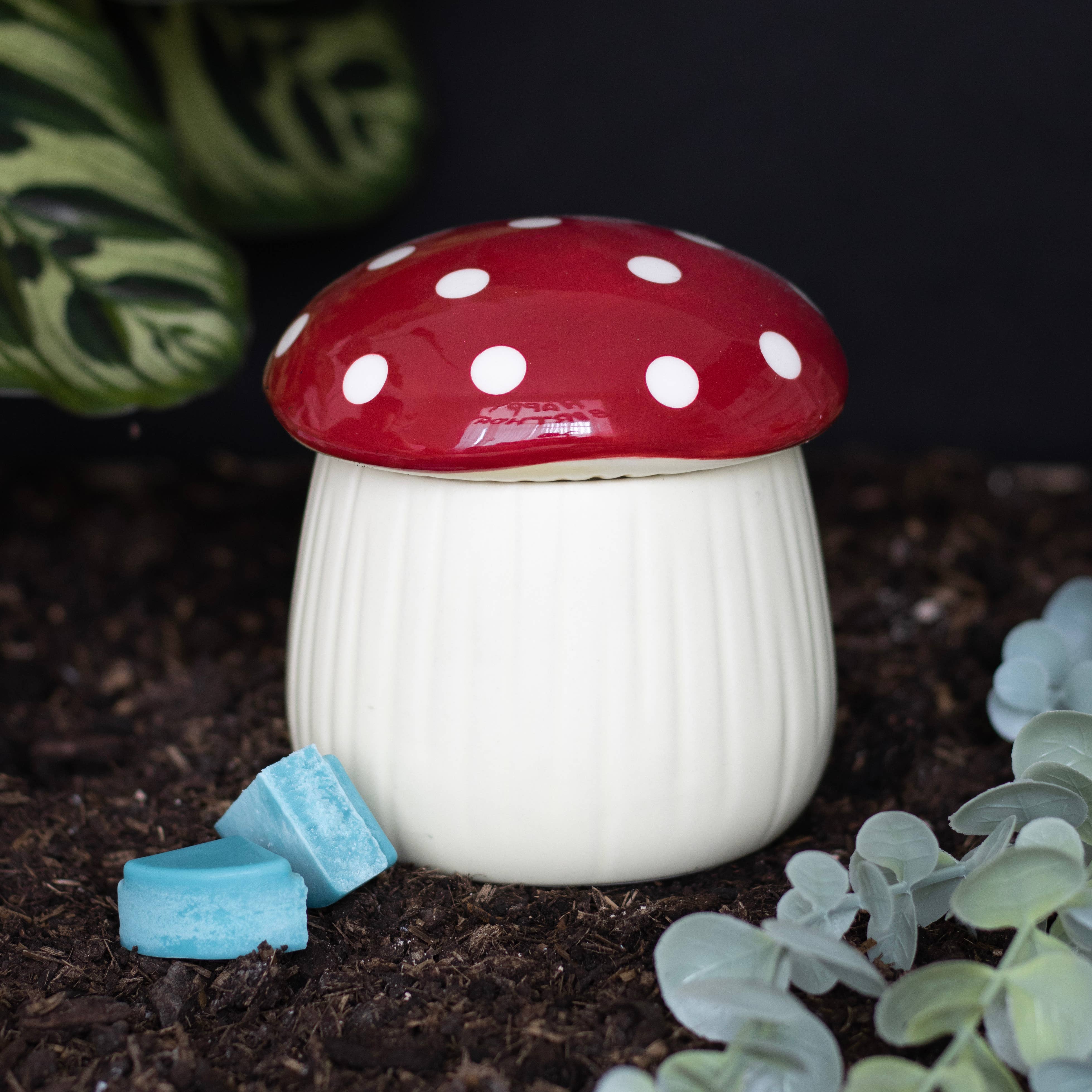 Red Mushroom Shaped Oil Burner