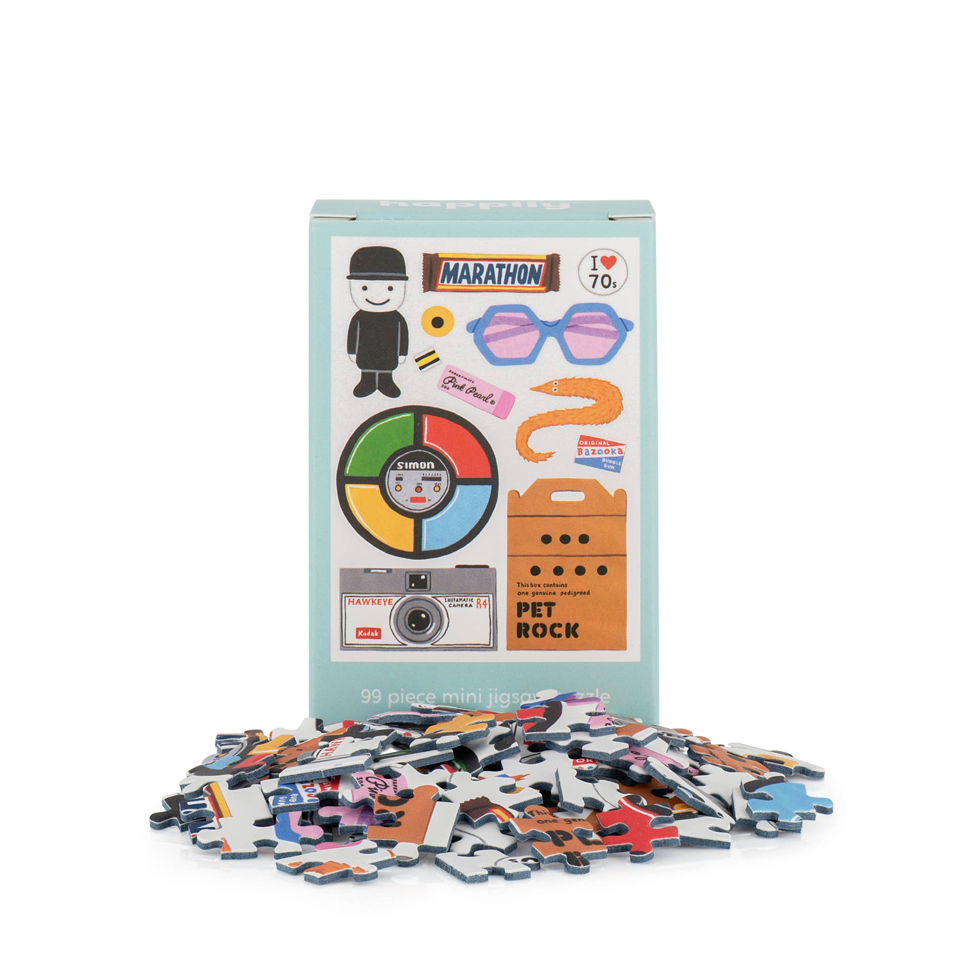 Retro 70's - 99 Piece Mini Jigsaw Puzzle Happily Puzzles