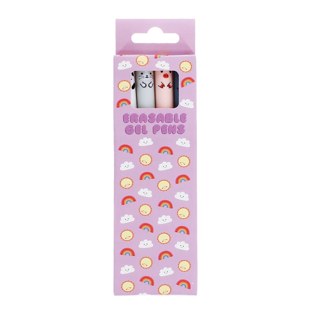Rex London Adorable Animal Erasable Gel Pens (set of 4) - Medley at Bibelot leek UK Stockist