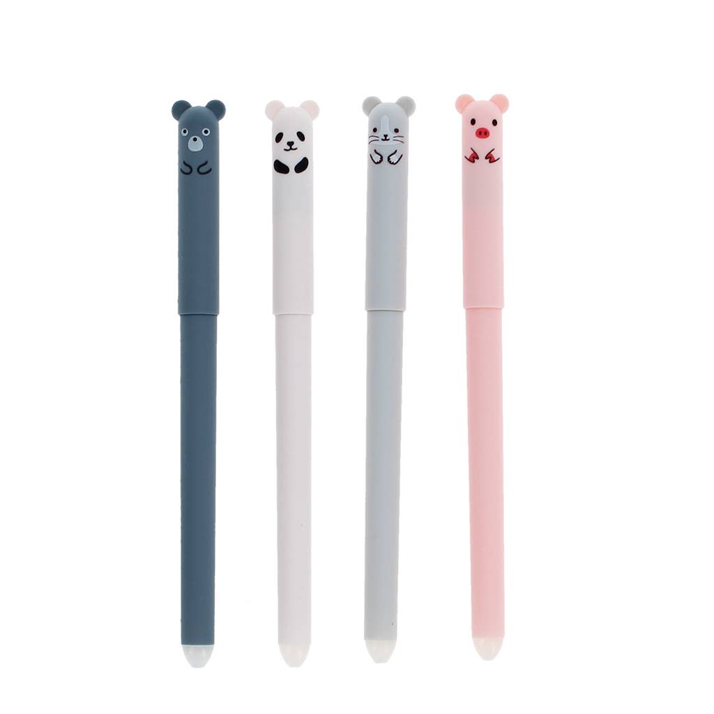 Rex London Adorable Animal Erasable Gel Pens (set of 4) - Medley at Bibelot leek UK Stockist