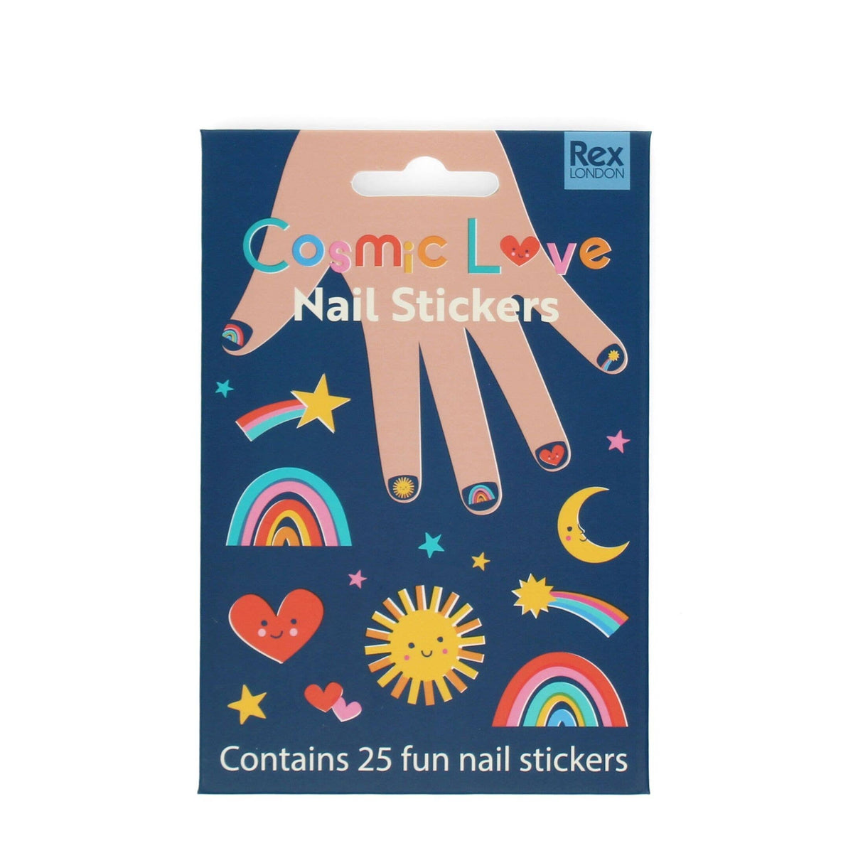 Rex London Children's Nail Stickers - Cosmic Love at Bibelot Leek UK Stockist