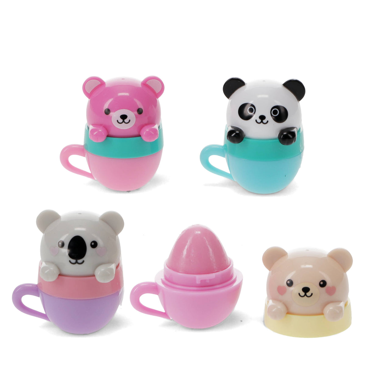 Rex London Mini Berry Scented Lip Balm (assorted) - Teacup Animal Friends at Bibelot Leek UK Stockist