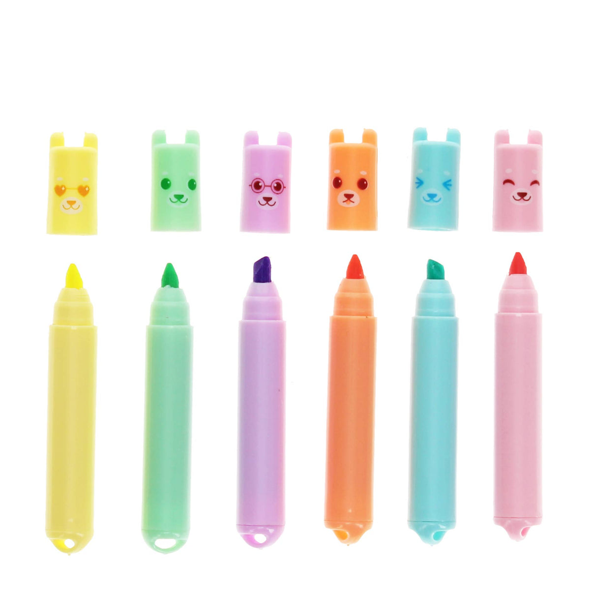 Rex London Mini Highlighters (set of 6) - Bear at Bibelot Leek UK Stockist