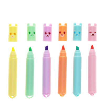 Rex London Mini Highlighters (set of 6) - Bear at Bibelot Leek UK Stockist