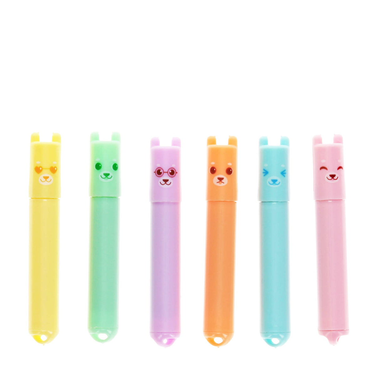 Rex London Mini Highlighters (set of 6) - Bear at Bibelot Leek UK Stockist