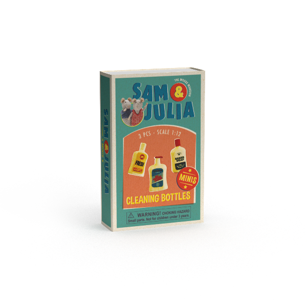 Sam & Julia Mouse Mansion Minis - Cleaning Bottles UK Stockist