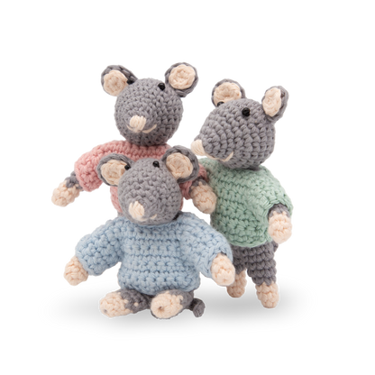 Sam & Julia The Mouse Mansion Crochet Kit - The Triplets UK Stockist