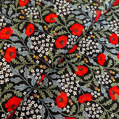 Silent Solace - Memory Meadow 3867-01 Cotton Fabric at Bibelot Leek