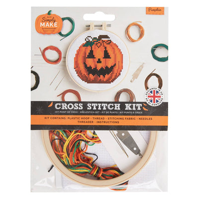 Simply Make Pumpkin Cross Stitch Kit at Bibelot Leek UK Stockist