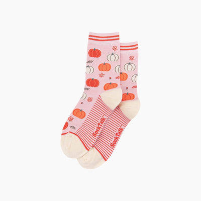 Sock Talk Pumpkin Women's Bamboo Socks in Soft Pink at Bibelot Leek UK Stockist