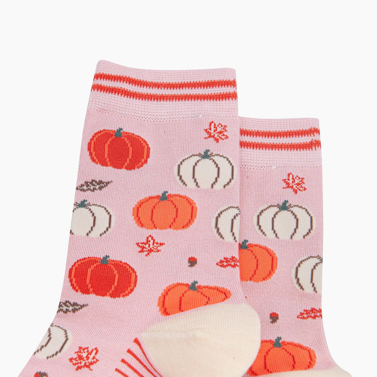 Sock Talk Pumpkin Women's Bamboo Socks in Soft Pink at Bibelot Leek UK Stockist