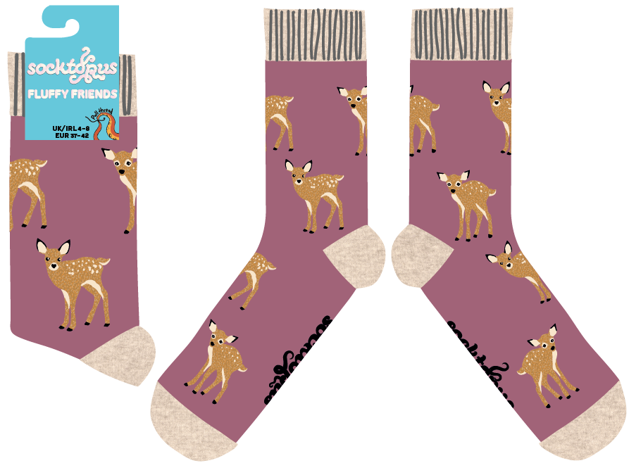 Socktopus Fluffy Bambi Socks UK Stockist