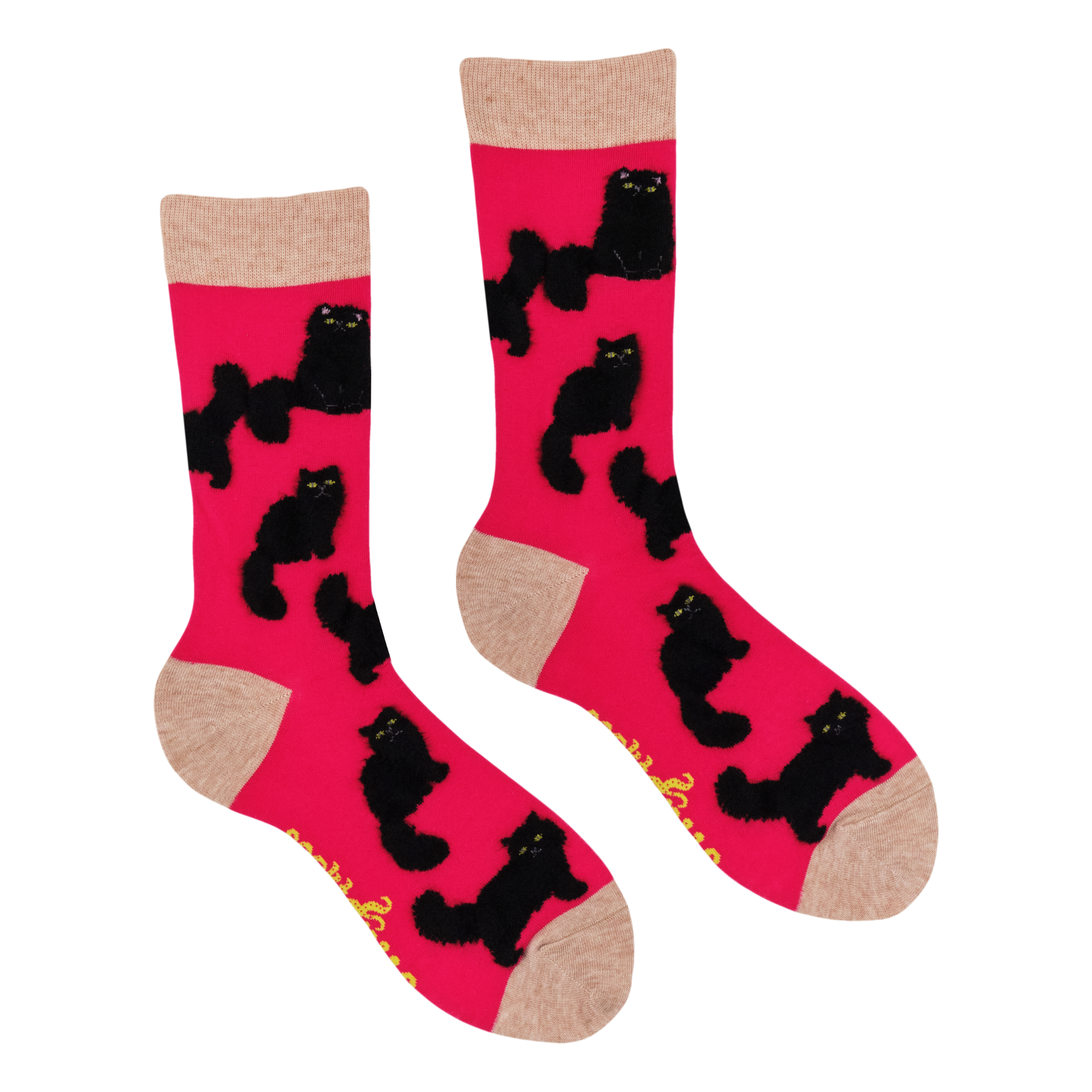 Socktopus Fluffy Black Cat Socks UK Stockist