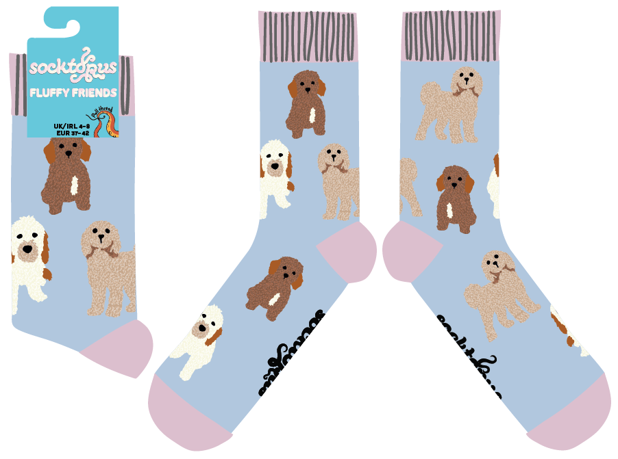 Socktopus Fluffy Cockapoo Socks UK Stockist