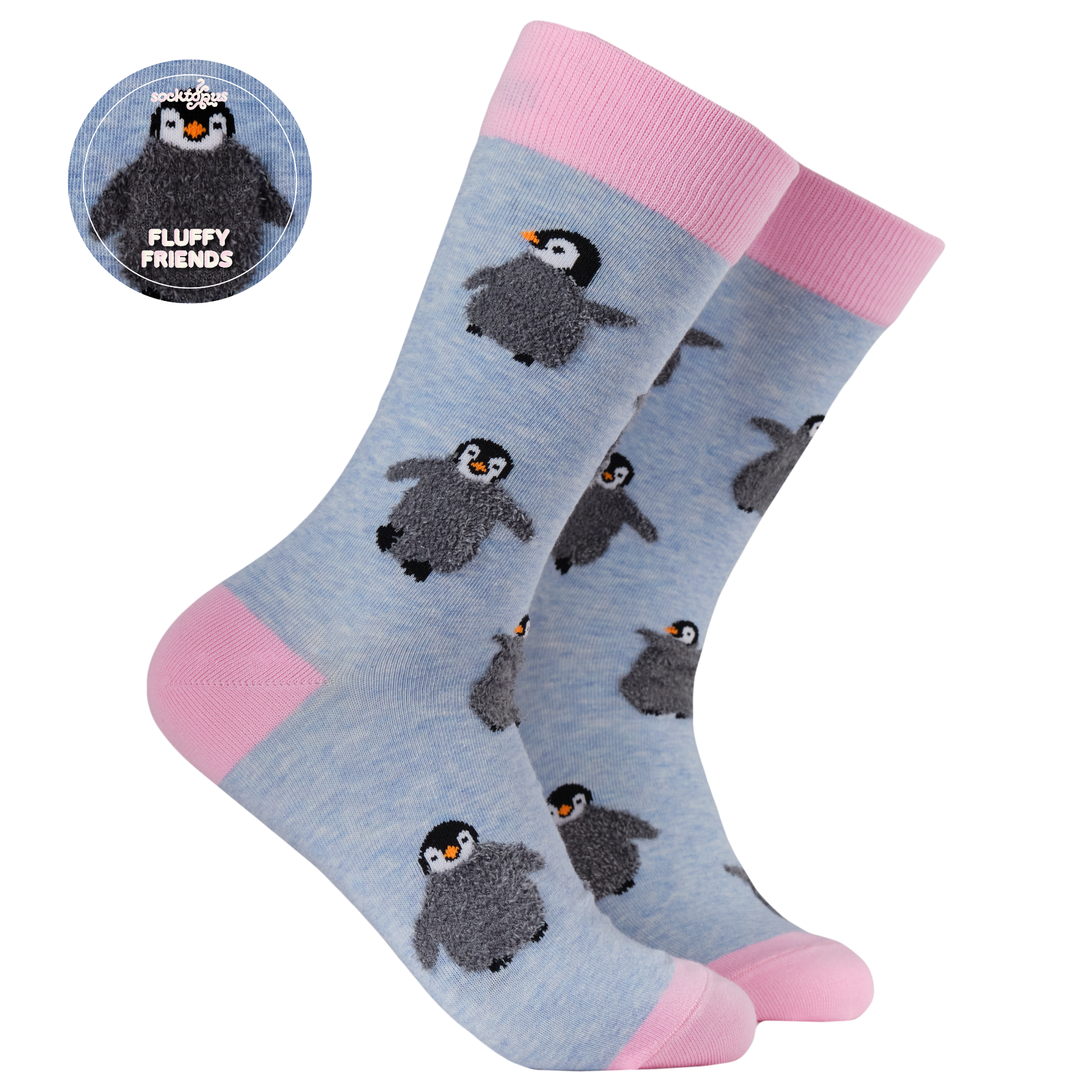 Socktopus Fluffy Penguin Socks UK stockist
