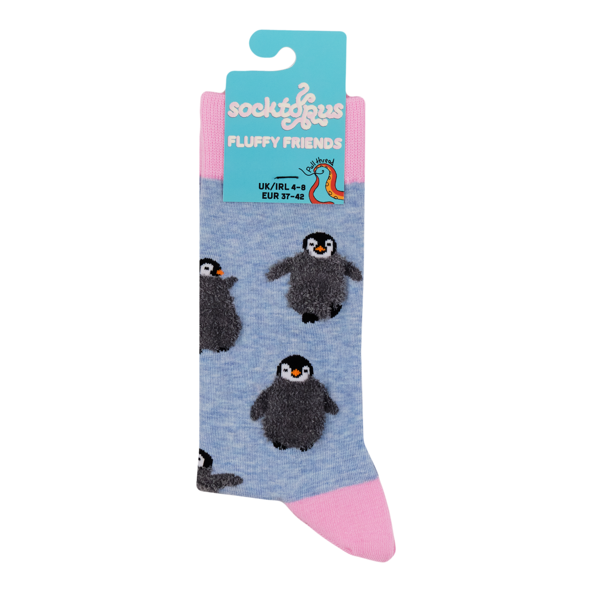Socktopus Fluffy Penguin Socks UK Stockist