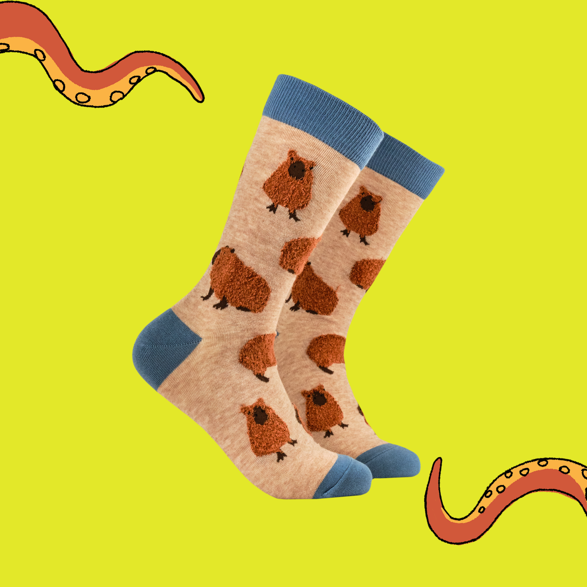 Soctopus Capybara Fluffies Socks