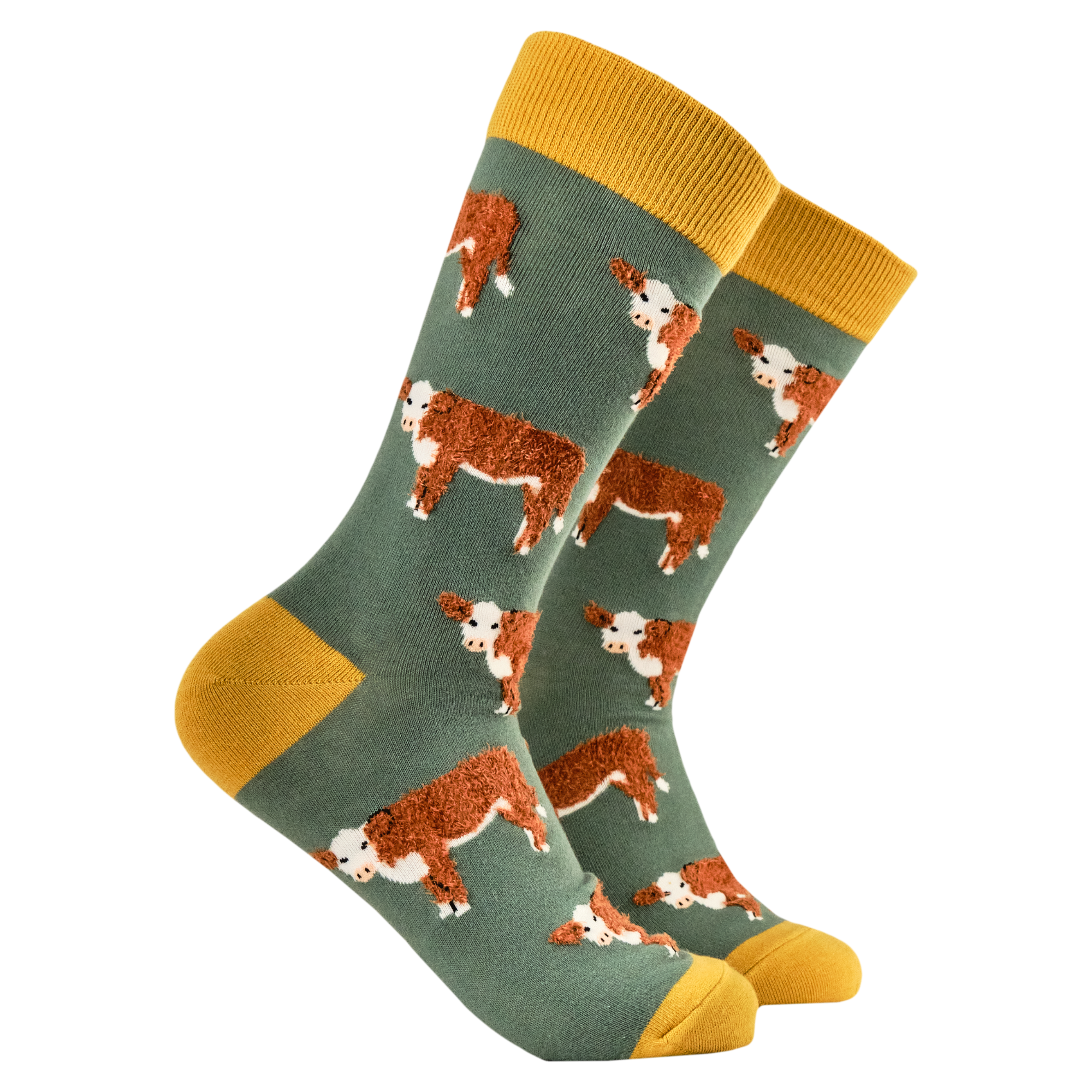 Soctopus Fluffy Hereford Cow Socks