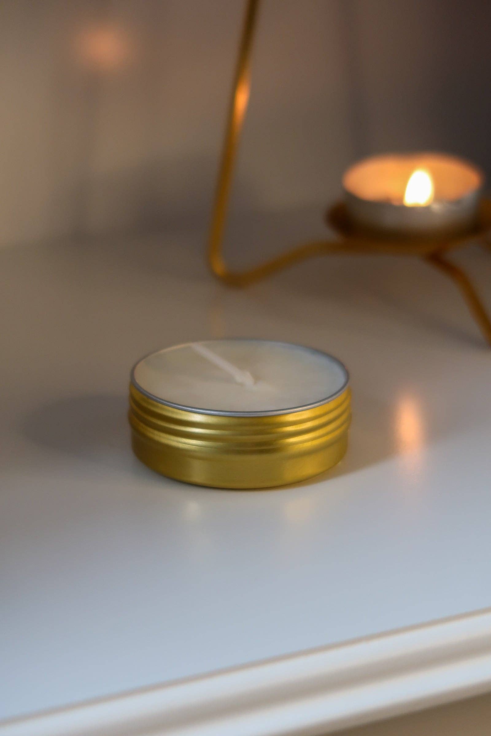 Spiced Pumpkin Luxury Gold Tin Candle