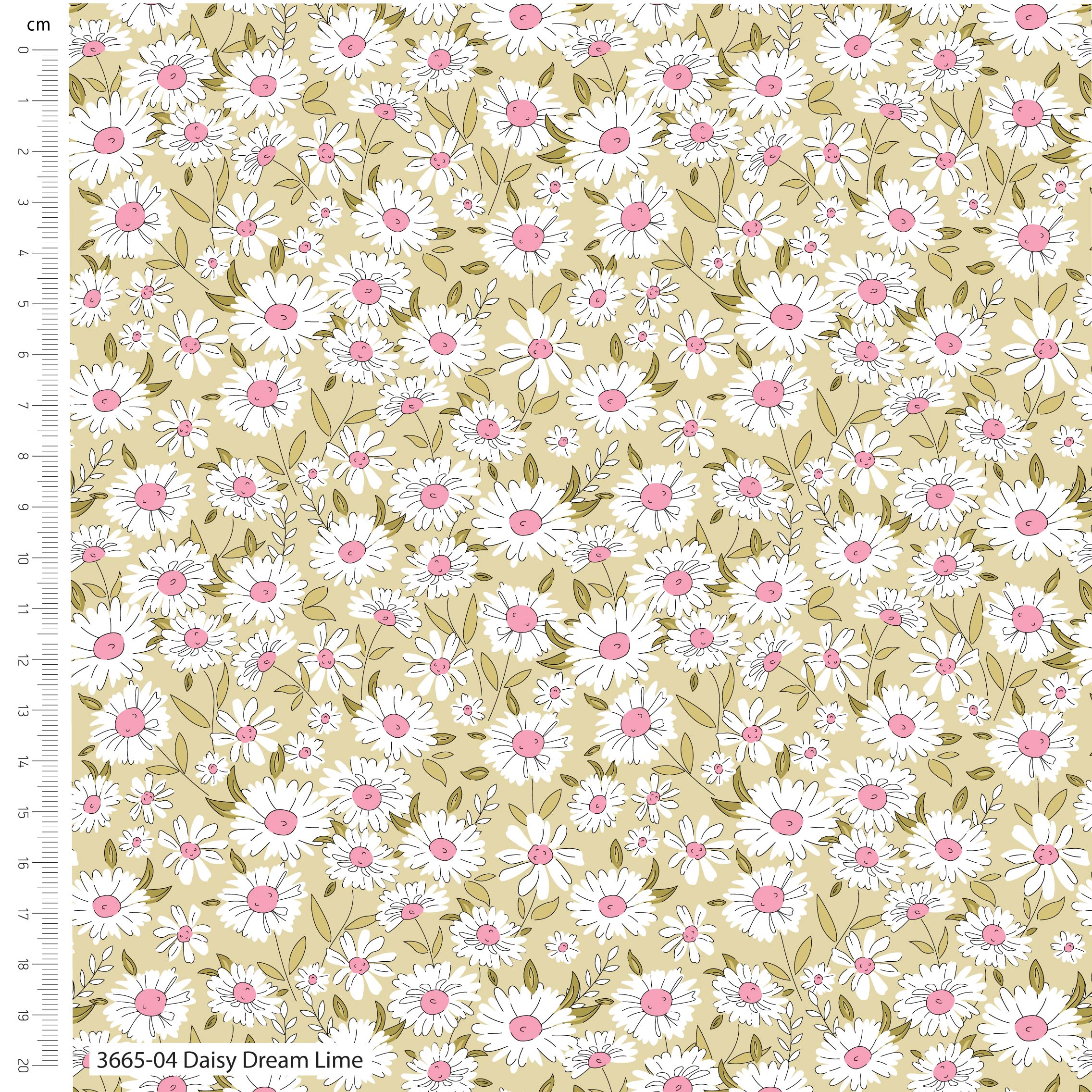 Sweet Blooms by The Crafty Pie: Daisy Dreams Lime 3665-04