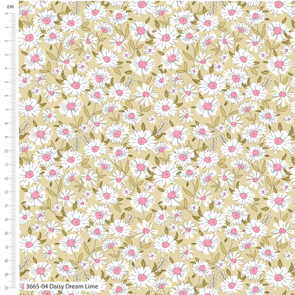 Sweet Blooms by The Crafty Pie: Daisy Dreams Lime 3665-04