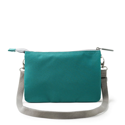 Roka Carnaby Crossbody XL Teal Recycled Canvas Bibelot Leek Staffordshire UK