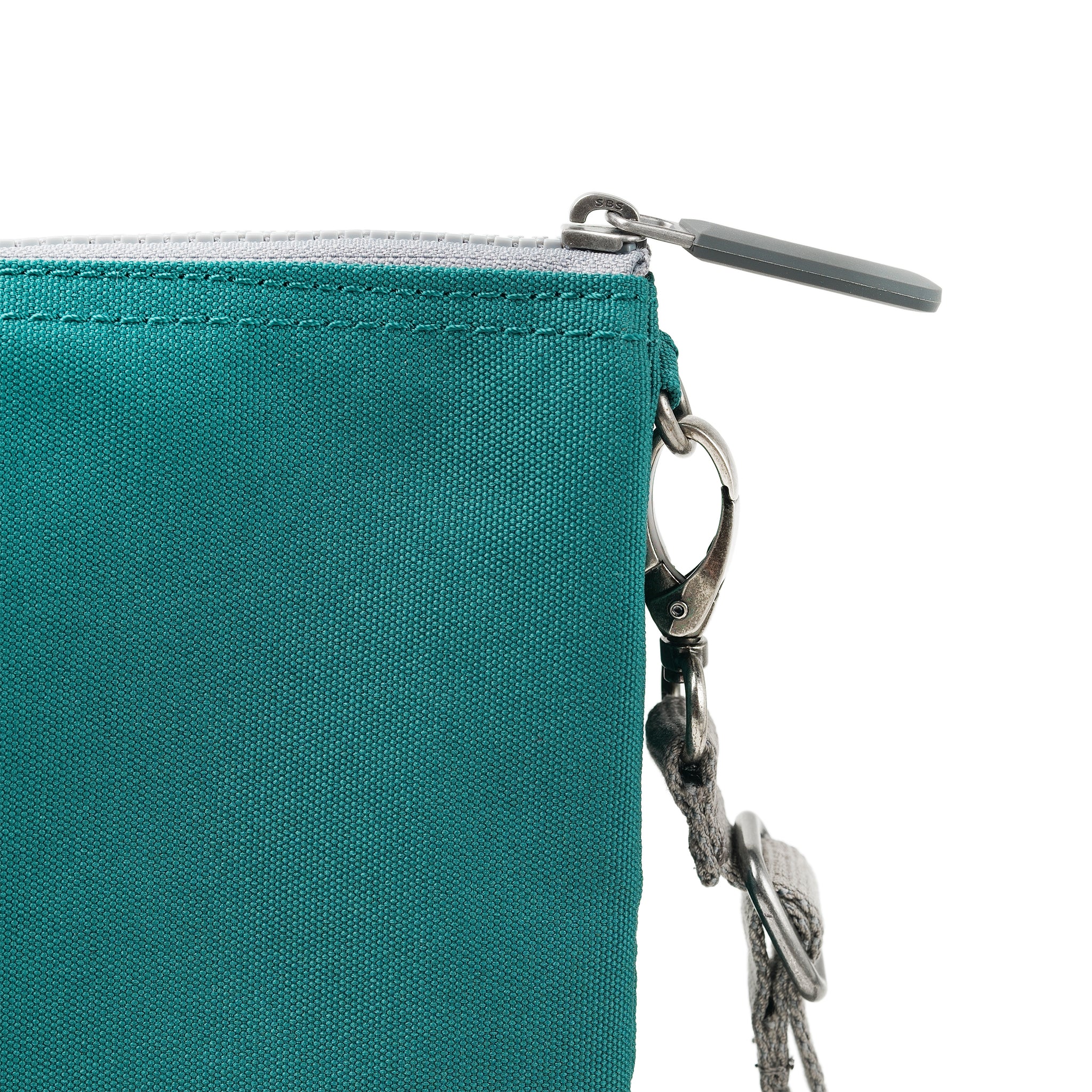 Roka Carnaby Crossbody XL Teal Recycled Canvas Bibelot Leek Staffordshire UK