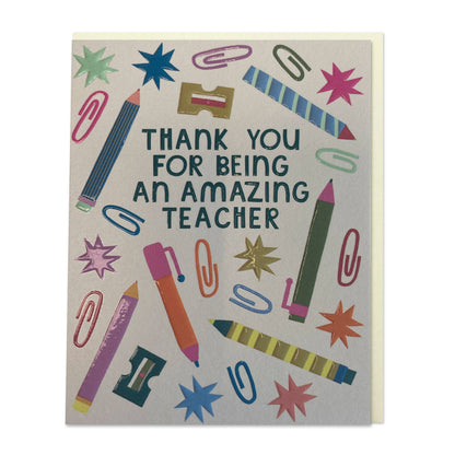 Thank You For Being an Amazing Teacher Card