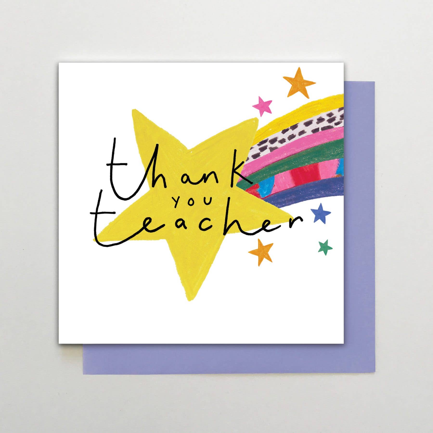 Stop the clock designs Thank You Teacher Star Card at Bibelot Leek